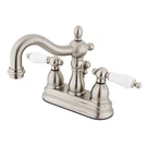 Kingston Brass KB1608PL Heritage 4-INCH Centerset Lavatory Faucet With Porcelain. Fixed Price $172.23.