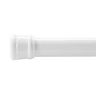 42 - 72 In. Spring Tension Shower Curtain Rod, White, Adjustable. Fixed Price $10.50.