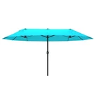 15FT Crank Patio Umbrella, Double-sided, Powder-coated Steel, 180GSM Polyester. Fixed Price $187.14.